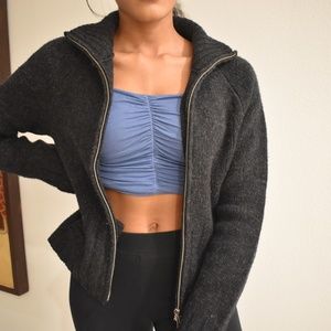 J.Crew Zip Up Mock Neck Sweater Jacket